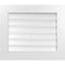 Ekena Millwork Vertical Surface Mount PVC Gable Vent: Functional, w/ 3-1/2"W x 1"P Standard Frame, 28"W x 24"H GVPVE28X2401SF - alternate 1